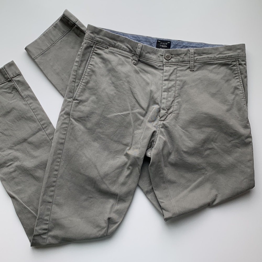 J. Crew Women’s skinny leg stretch gray chinos 30x32